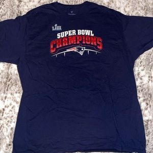 NWOT Fanatics New England Patriots Super Bowl LIII Champions 2018 Tshirt SZ XXL